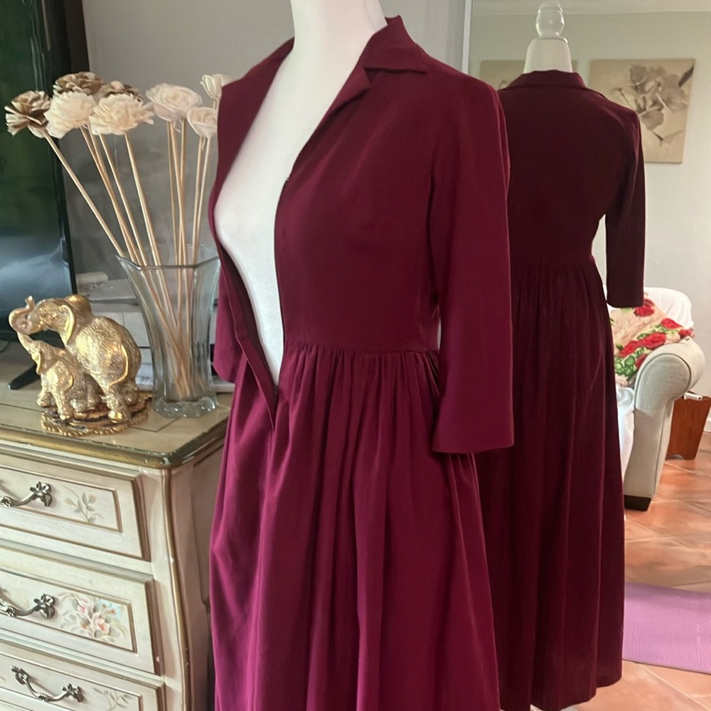 Hearts and Found Burgundy Women's Dress